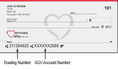 MVCU Check with Routing & Account Number